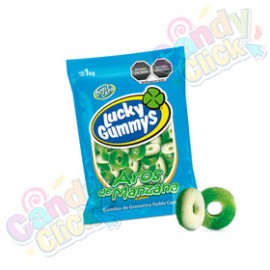 Lucky Gummys Aros de Manzana